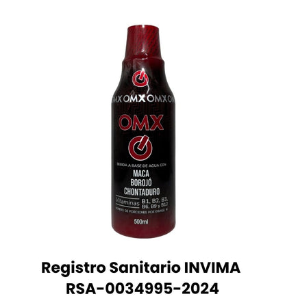 Bebida funcional con maca, borojó y chontaduro, enriquecida con vitaminas B1, B2, B3, B6, B9 y B12. Ideal para apoyar tu energía física y mental de forma natural. Registro INVIMA. 500ML